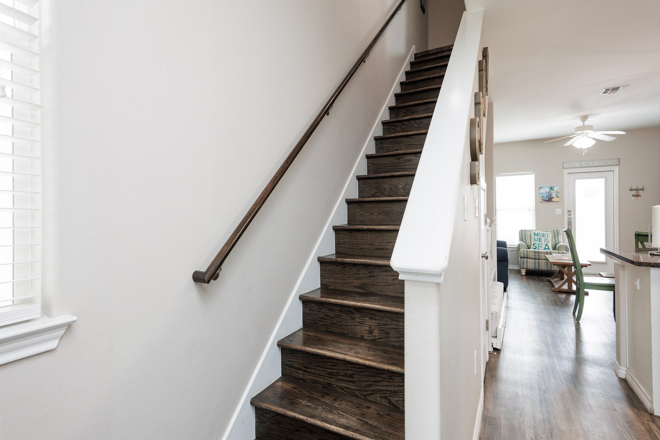 Stairs to the second floor bedrooms 