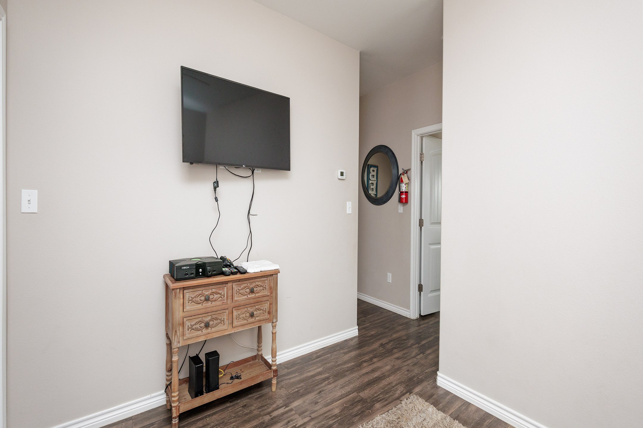 Media room on the second floor with flat screen TV to enjoy