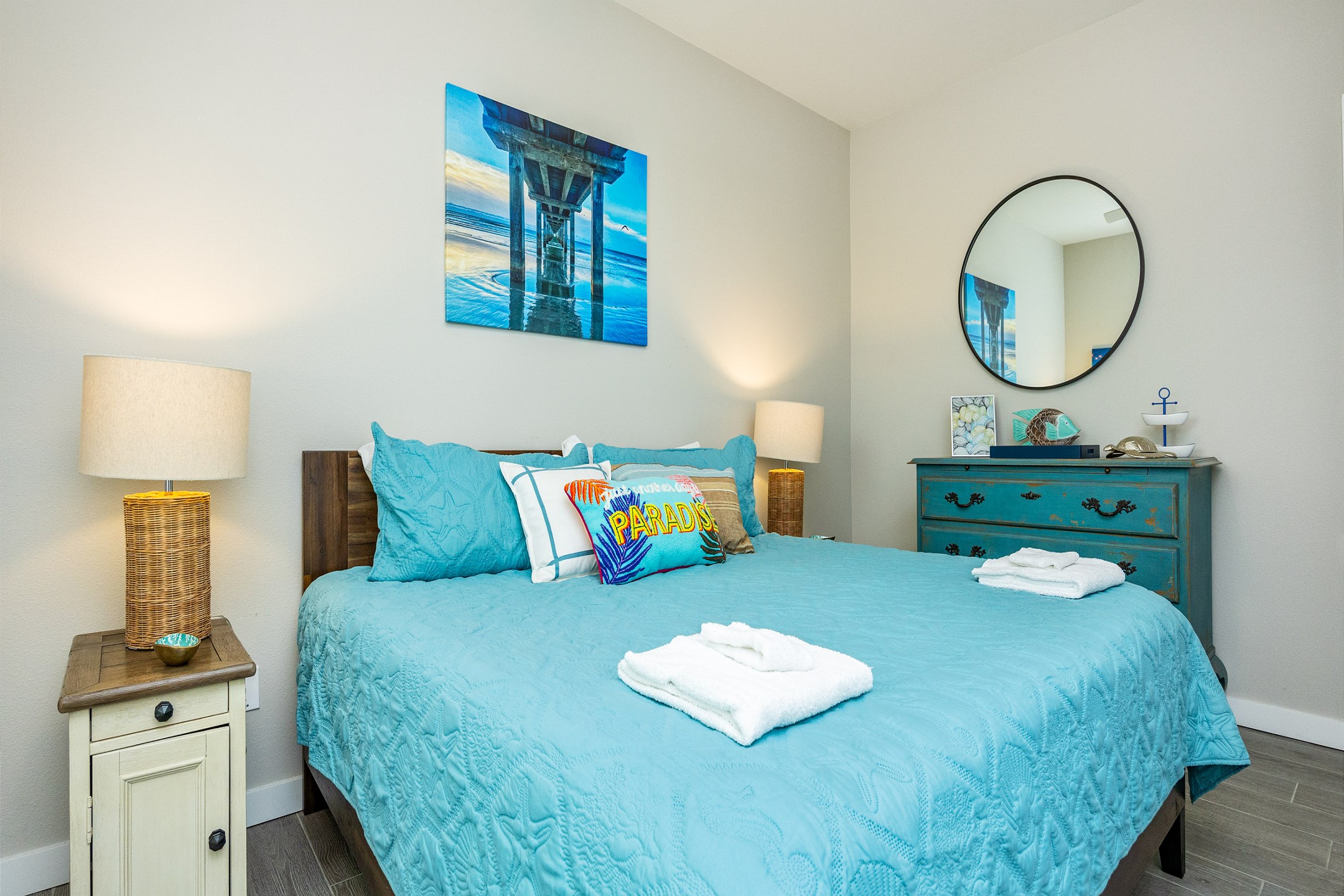 Retreat to your private king-size sanctuary—an oasis of comfort and relaxation, perfect for unwinding after a day of adventures.