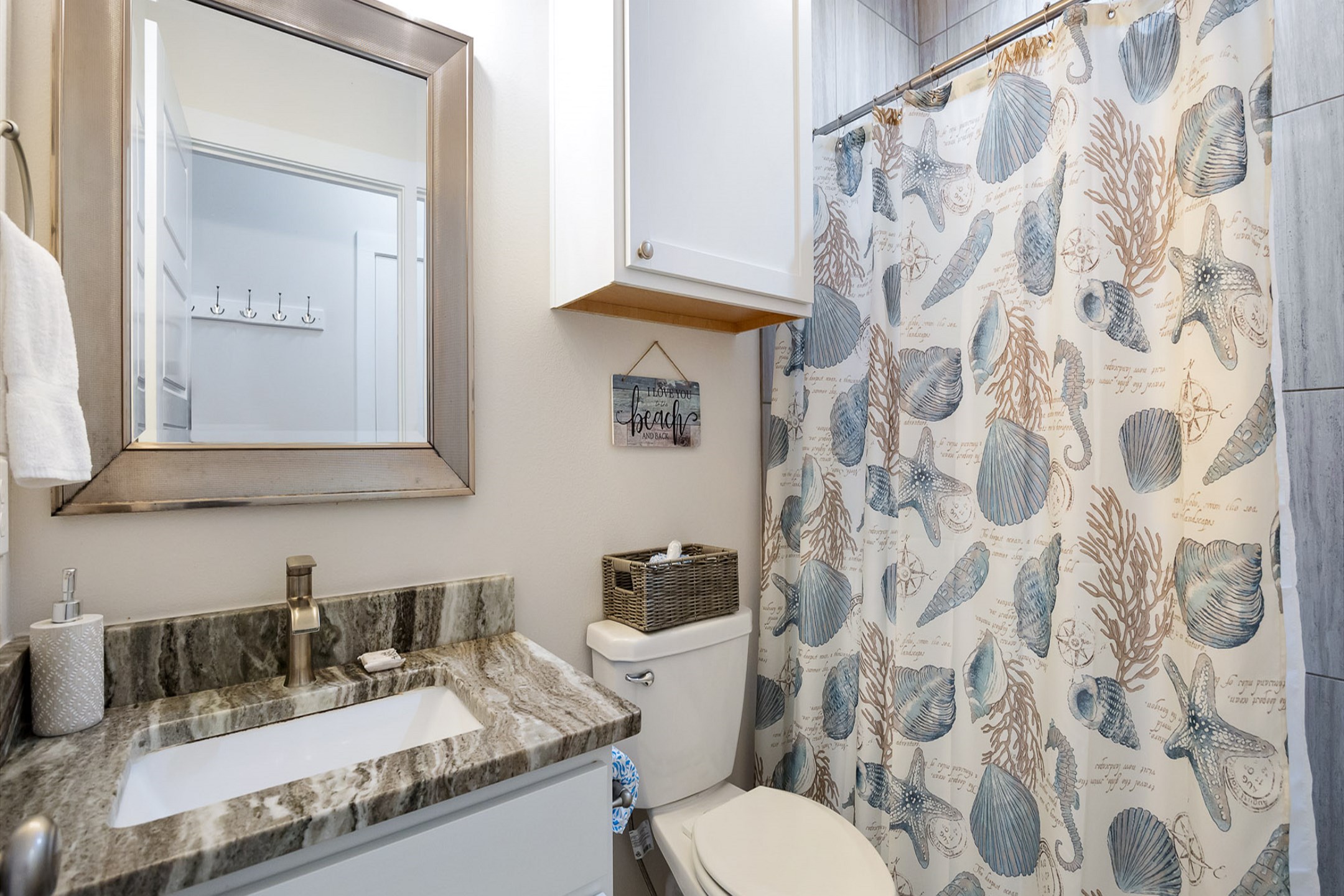 Master bathroom with walk-in shower 