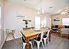 Traditional dining area with a beachside twist