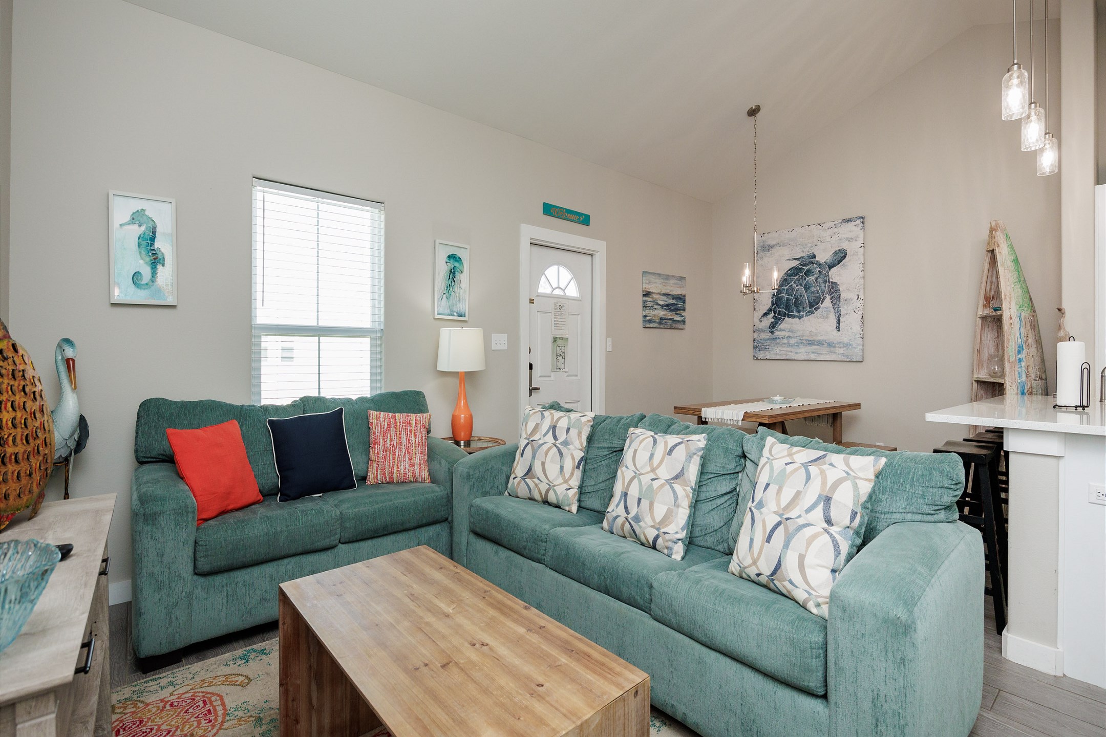 Cozy living space for relaxing with family.