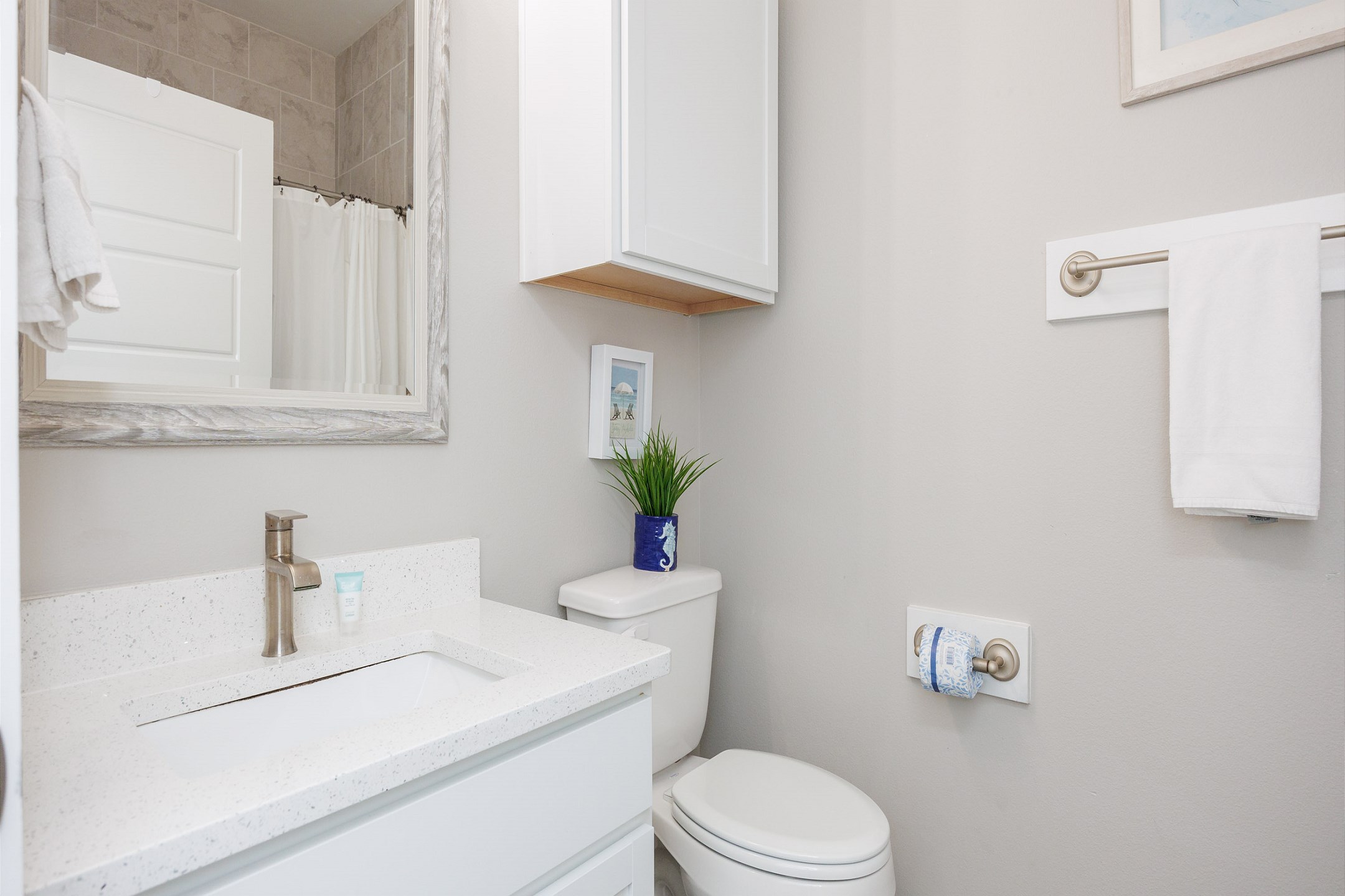 Guest bathroom with walk in shower 