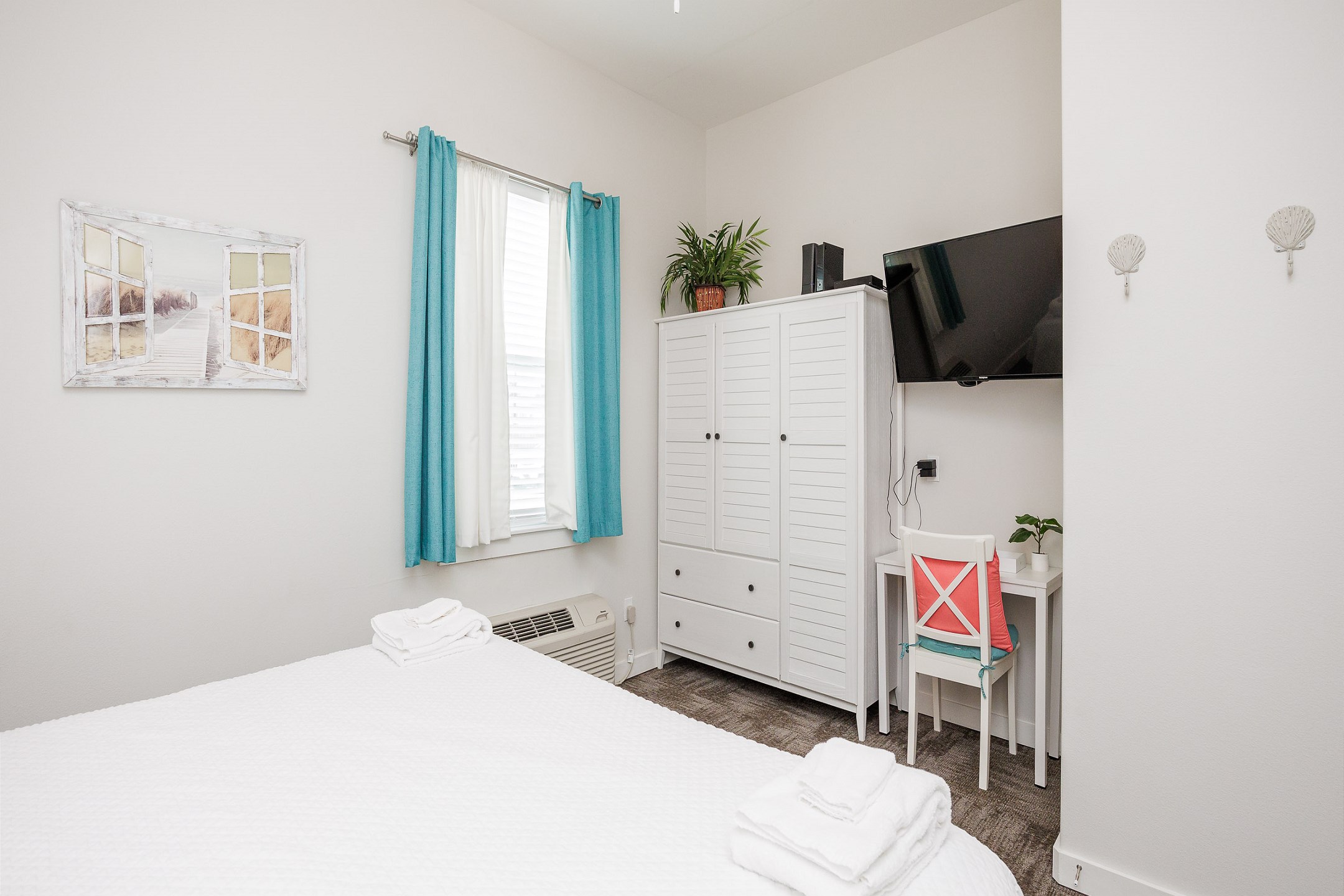 Sink into slumber on a luxurious king-size bed