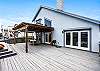 Large back deck for family activities 