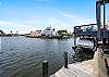 Boat slip access with a beautiful view of canal 