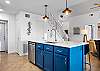 Kitchen area with plenty of countertop space for family meals 