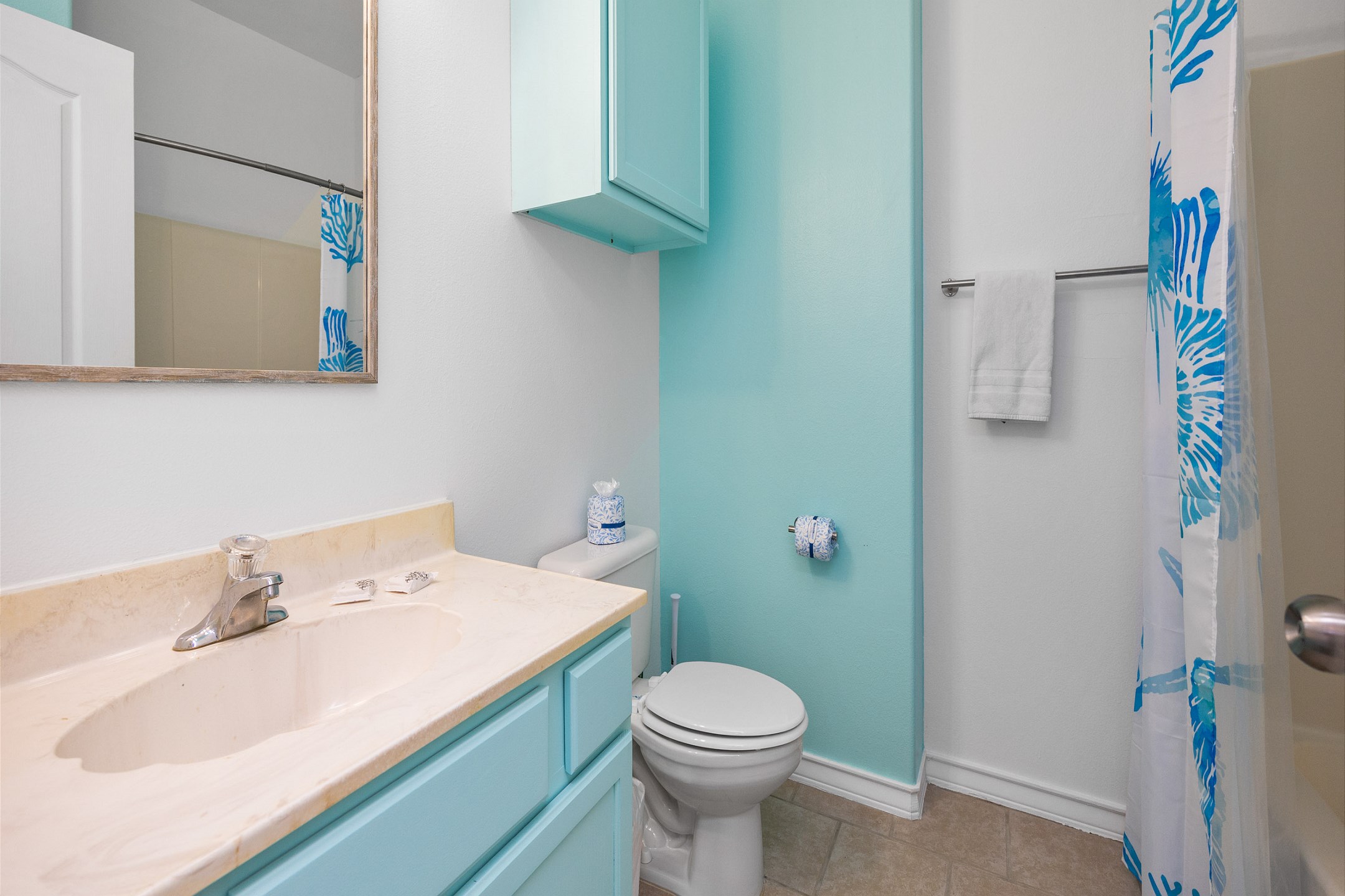 Master bathroom with walk-in shower 