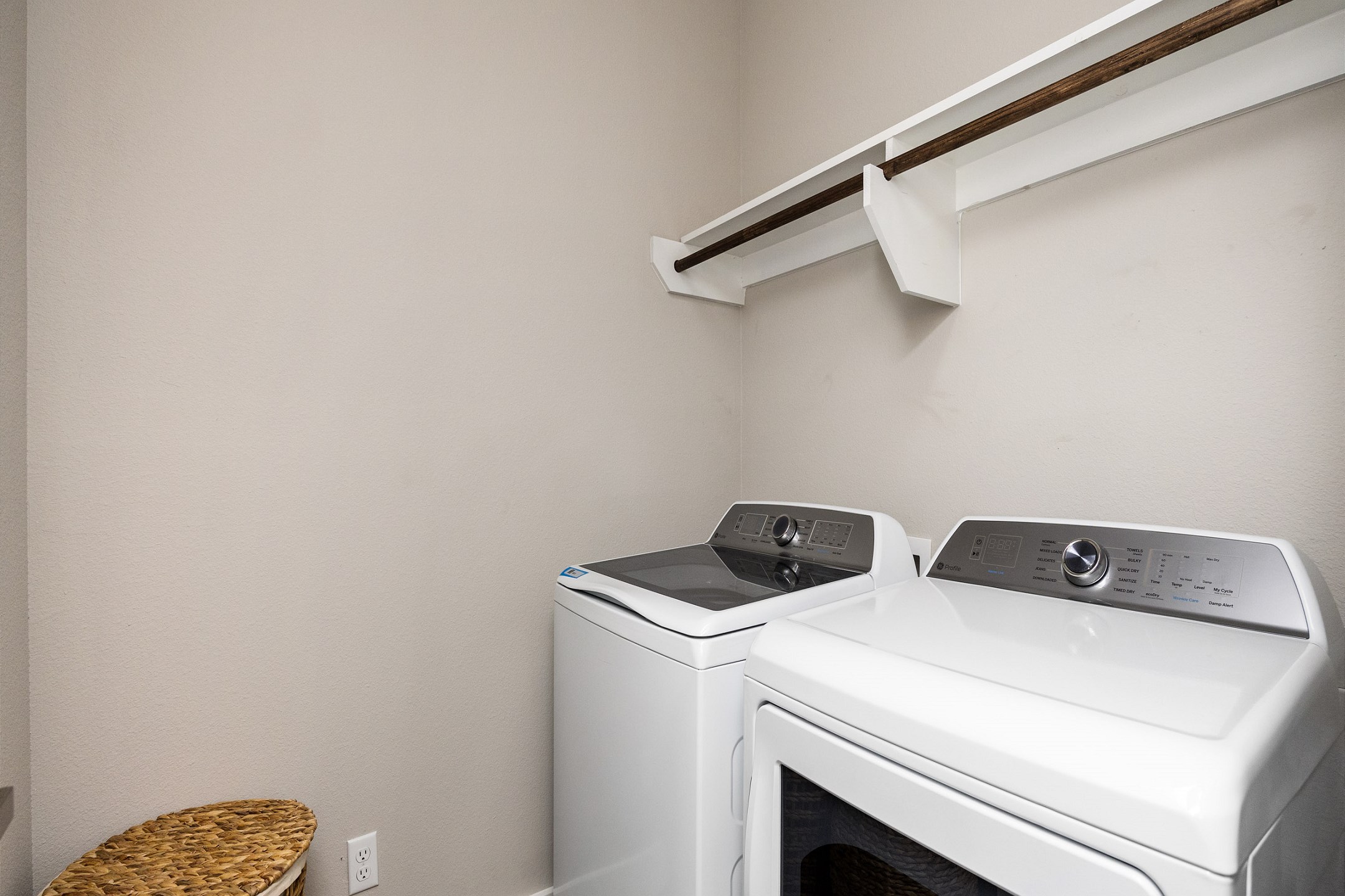 Washer and dryer in property for added convenience 