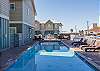 Large heated saltwater pool 