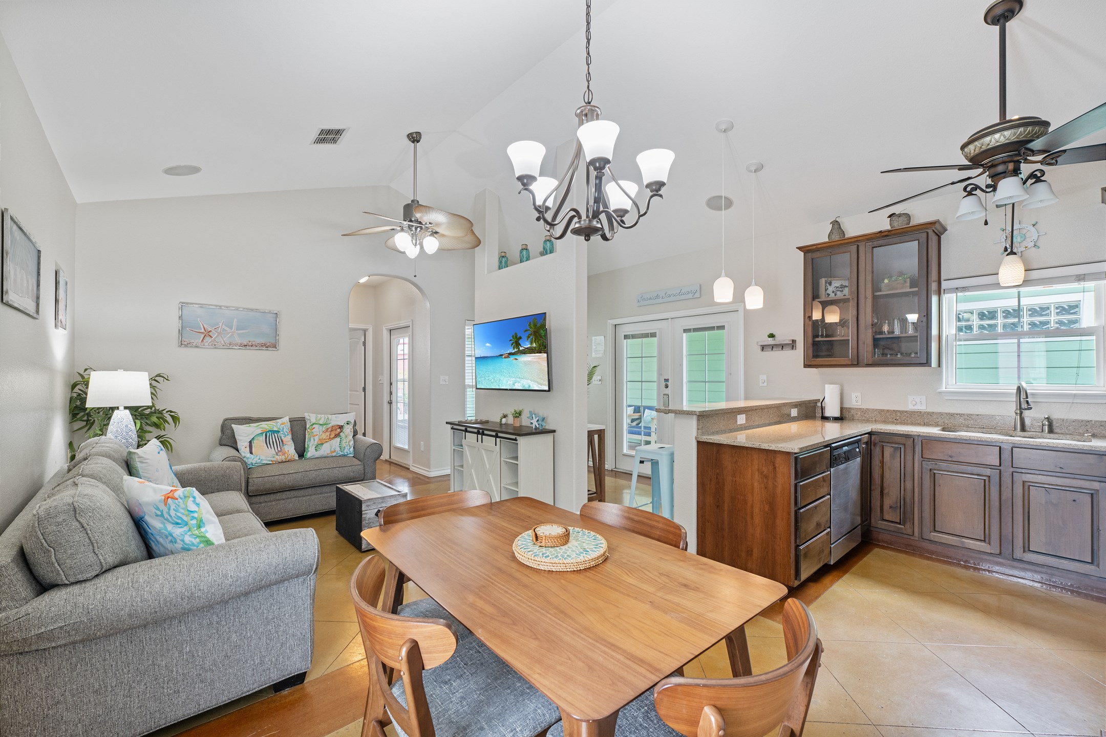 Great layout for entertaining—open, inviting, and social