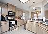 Beautiful kitchen with plenty of space to make any meal including Keurig coffee maker 