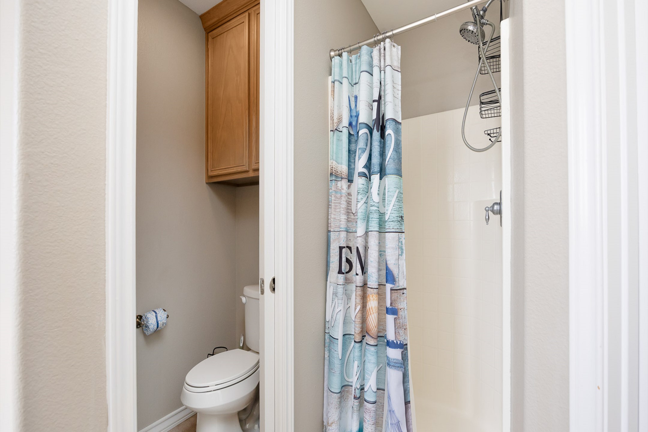 Master bathroom with garden tub and walk-in shower 