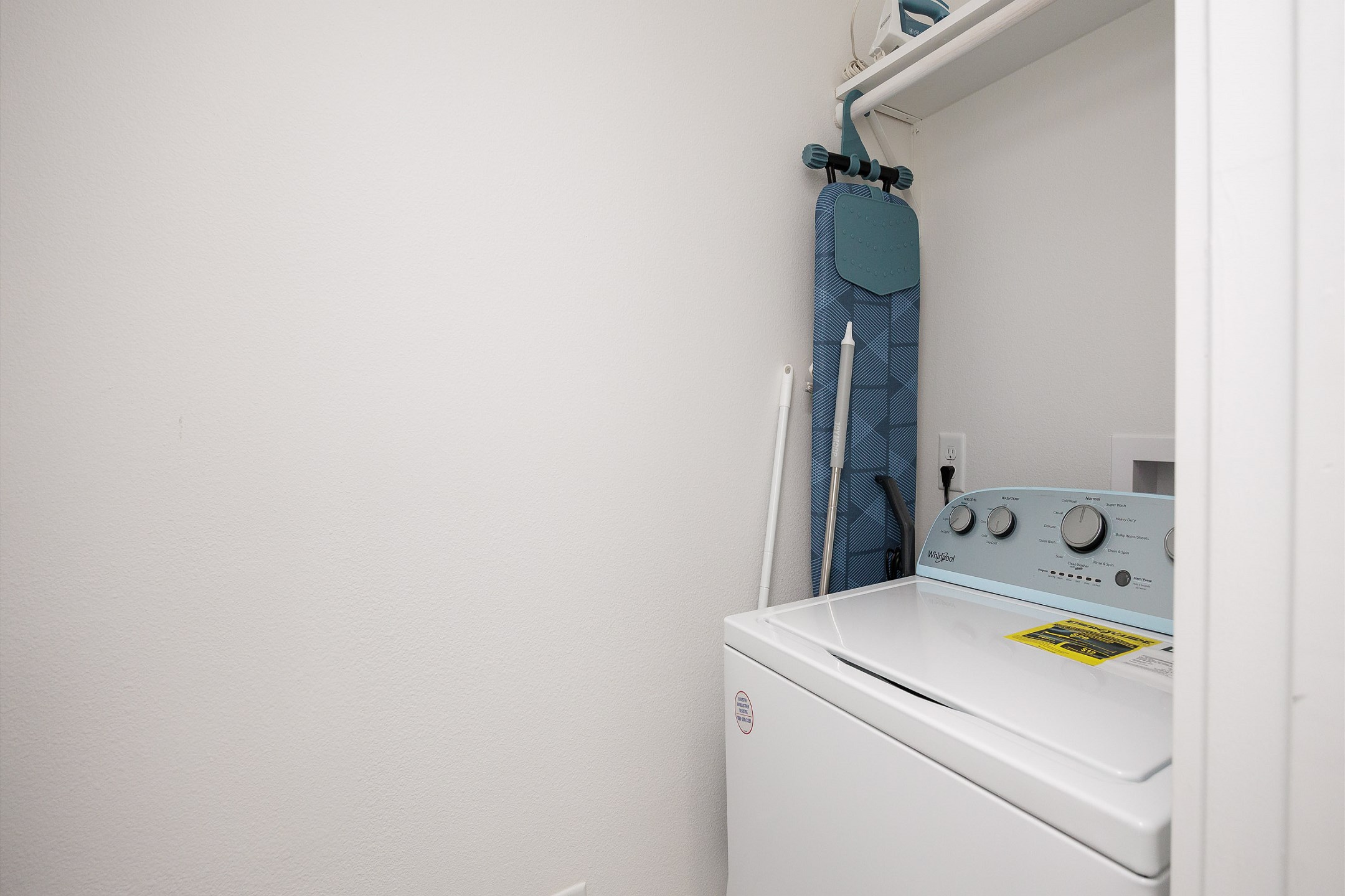 Washer and dryer on first floor for your convenience