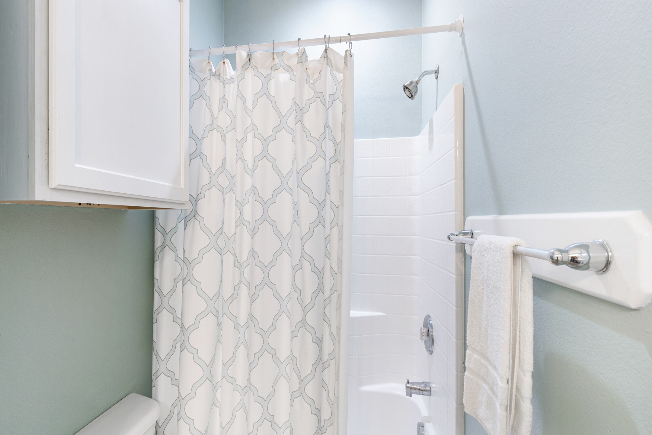 Master bathroom with walk in shower