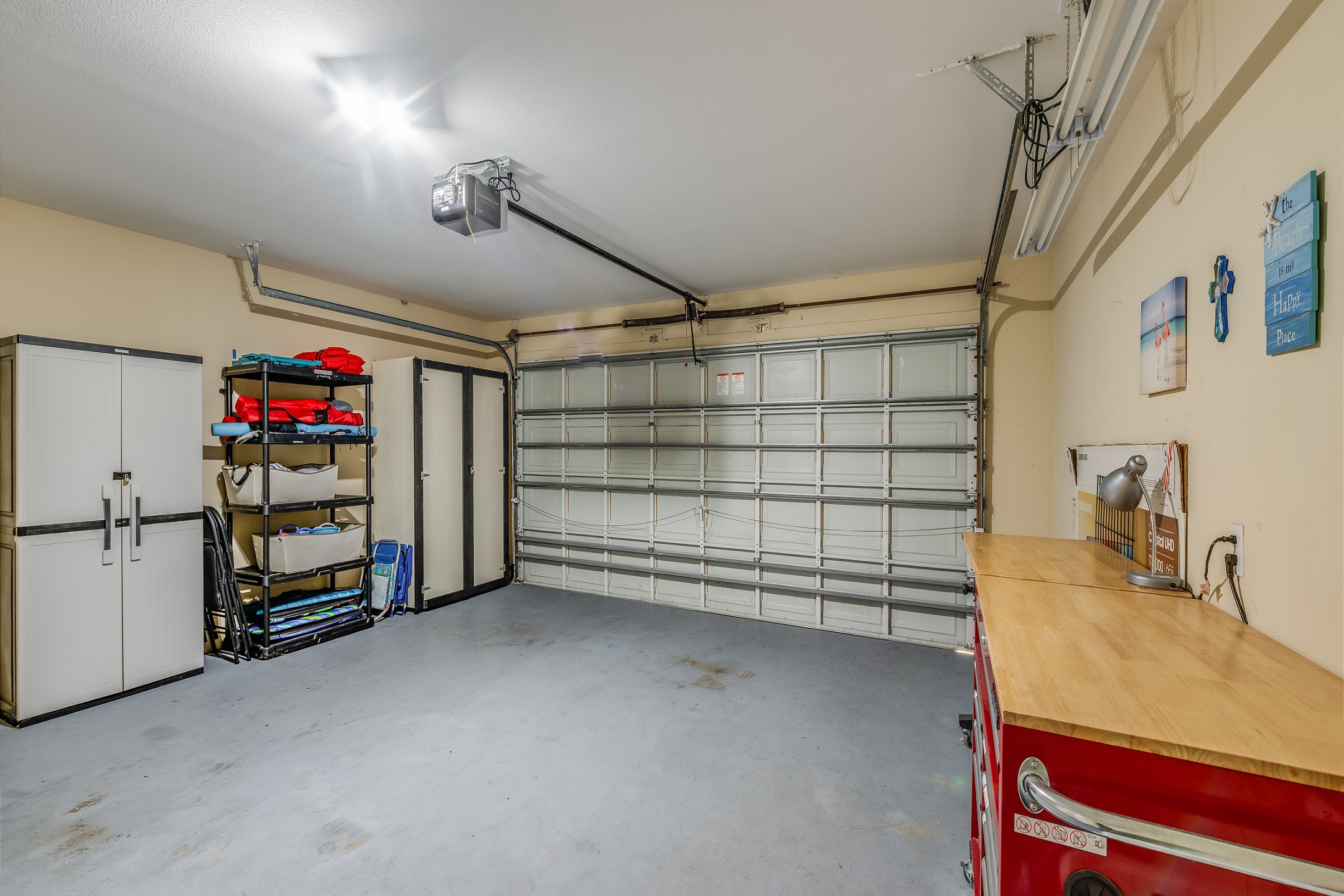 Tuck away your beach gear or park the car—easy access!