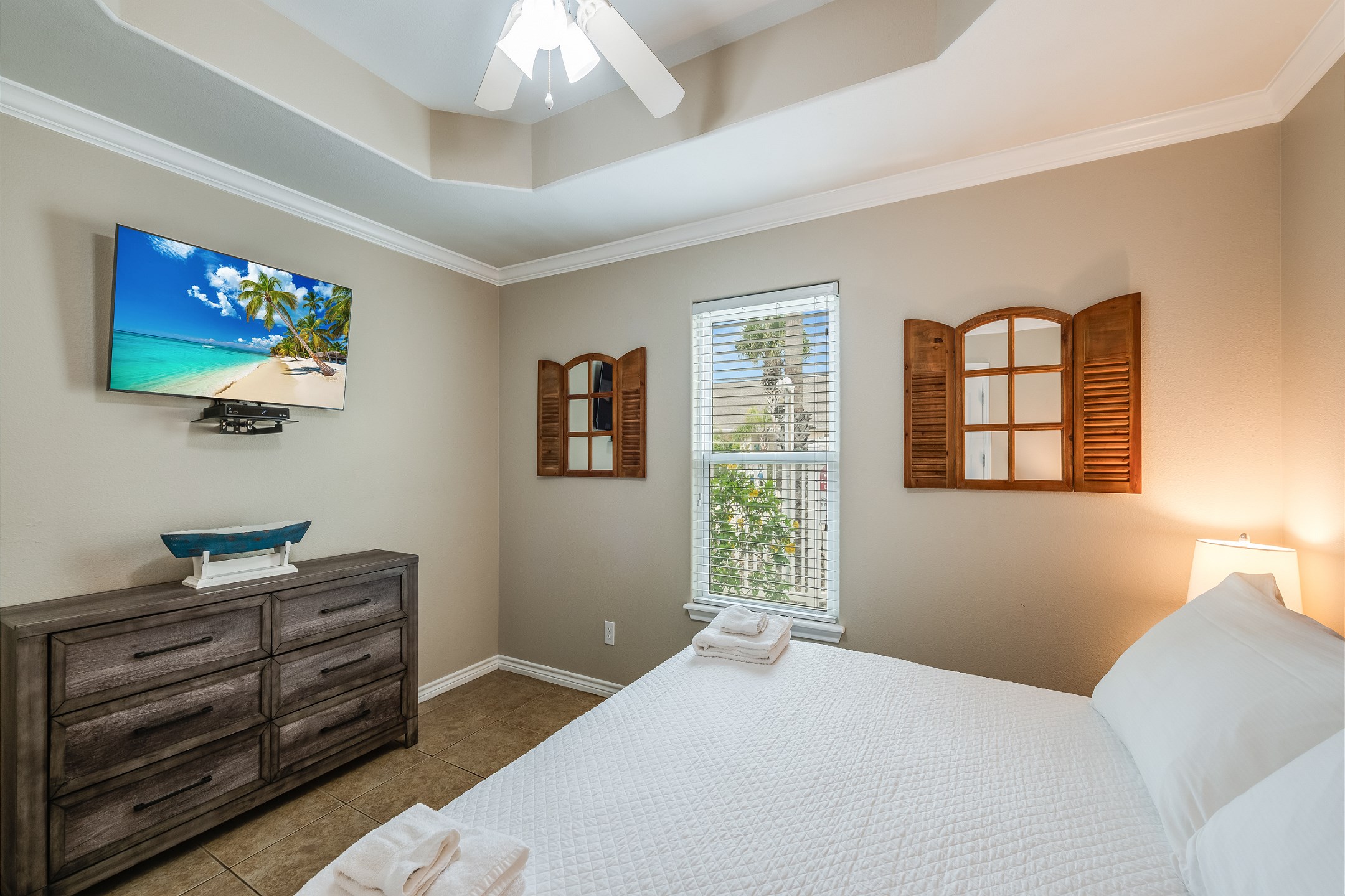 Kick back, relax, and watch a movie.
