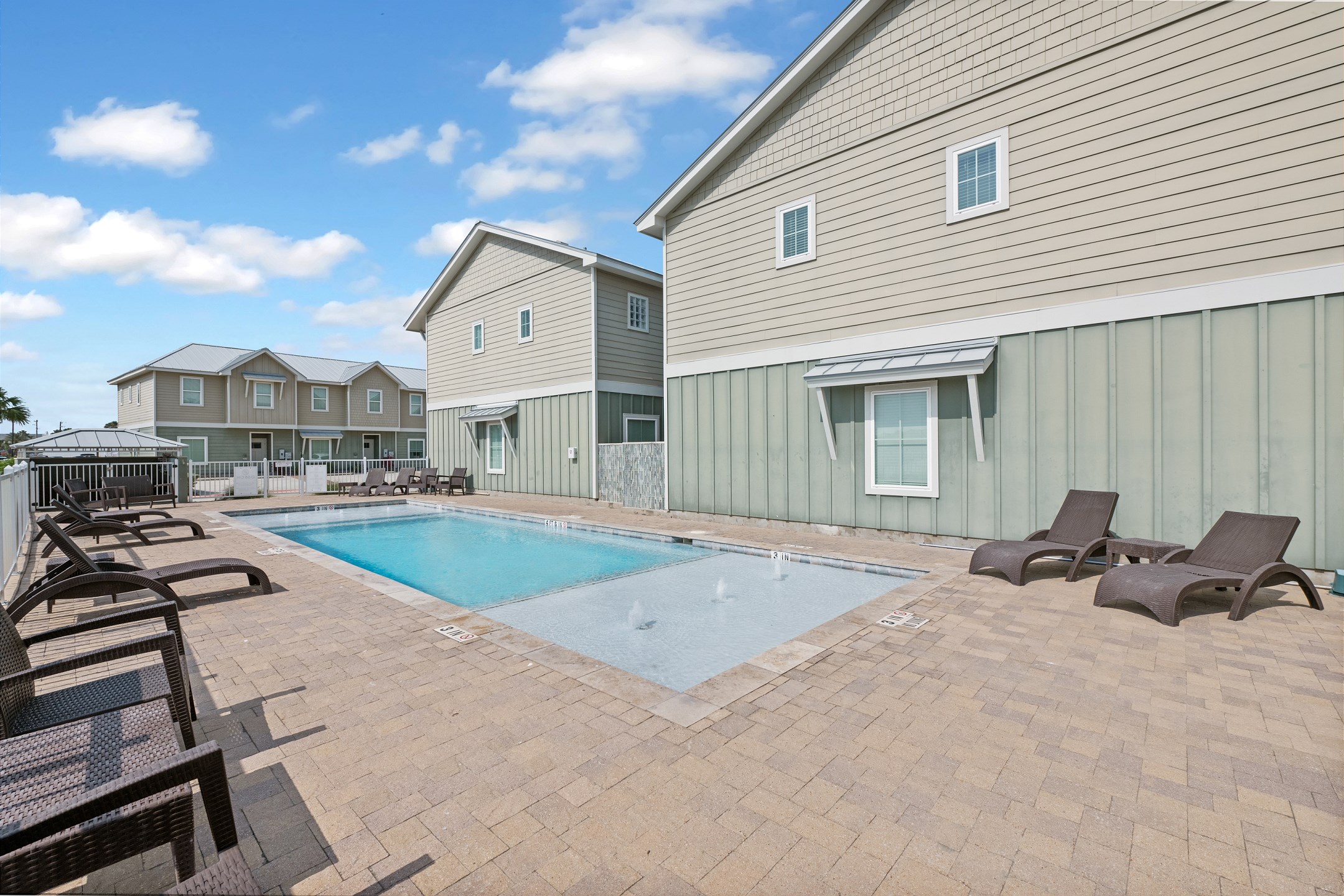 Fun in the fun starts here at the complex''s heated pool