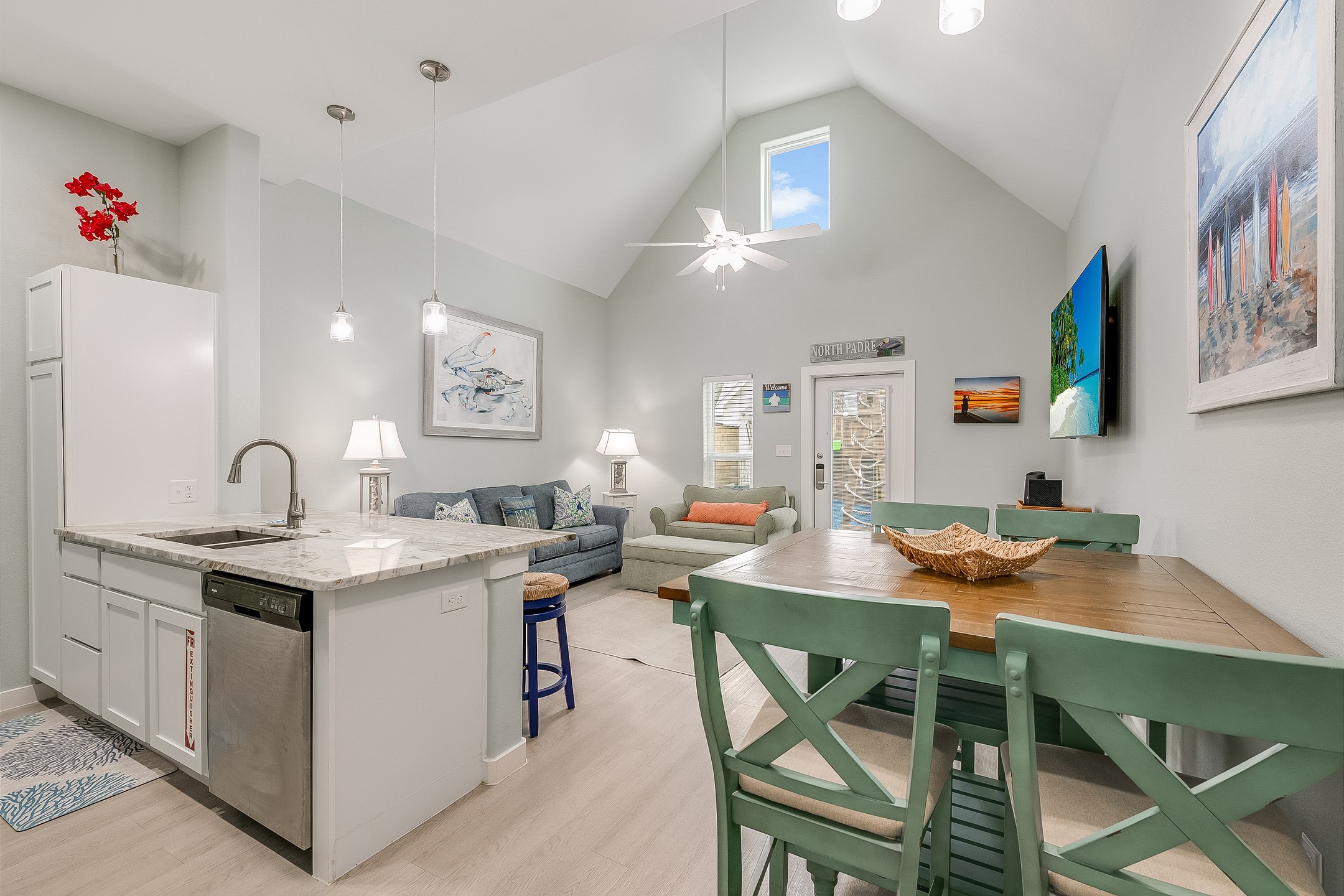 Great layout for entertaining—open, inviting, and social