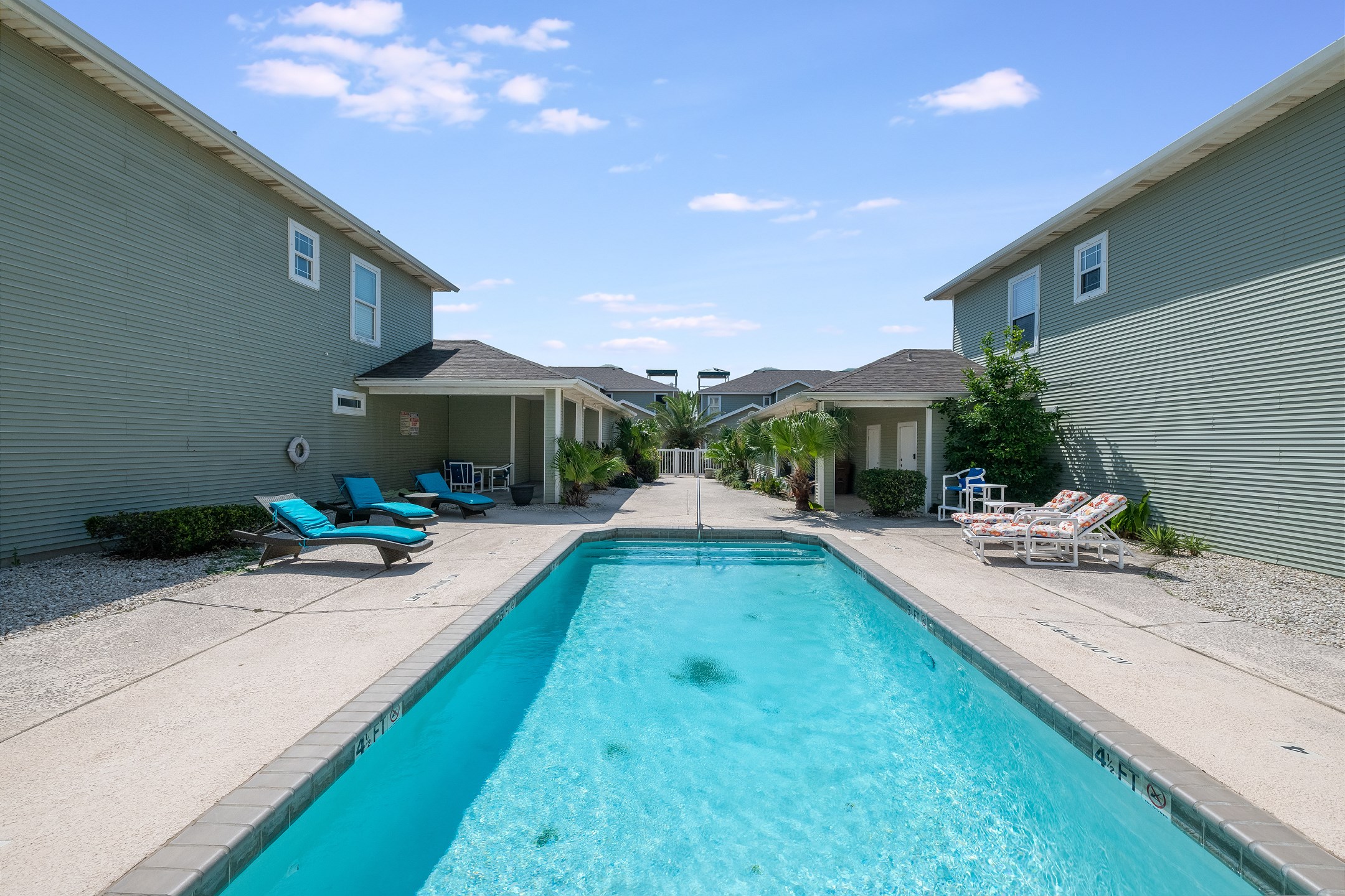 Lounge under the sun or float your cares away in the sparkling pool