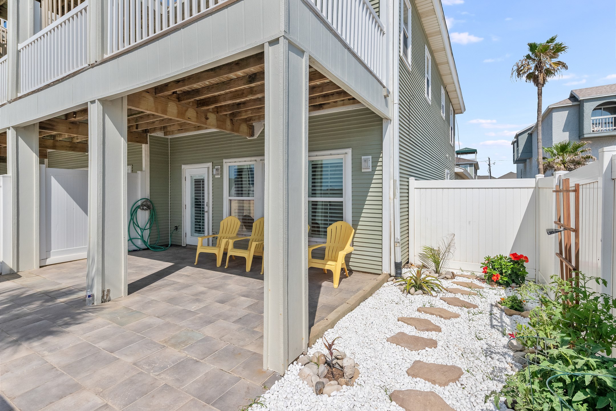 Beachy vibes and salty air—your outdoor space is perfect for unwinding after the shore