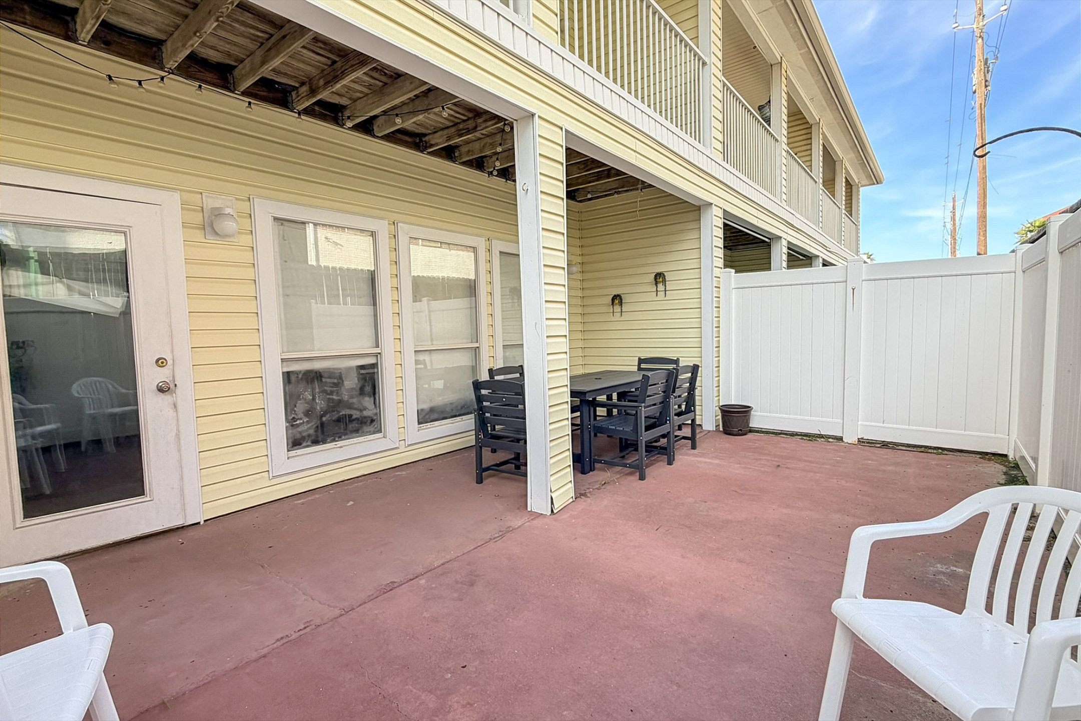 Step outside and unwind in your private patio spac - ideal for reading, dining, or soaking up the sunshine