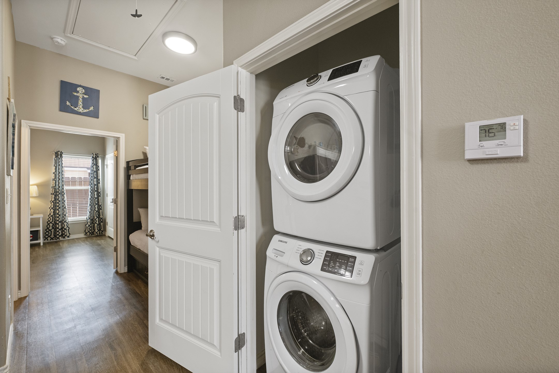 Convenient in-property washer and dryer—perfect for freshening up after beach days
