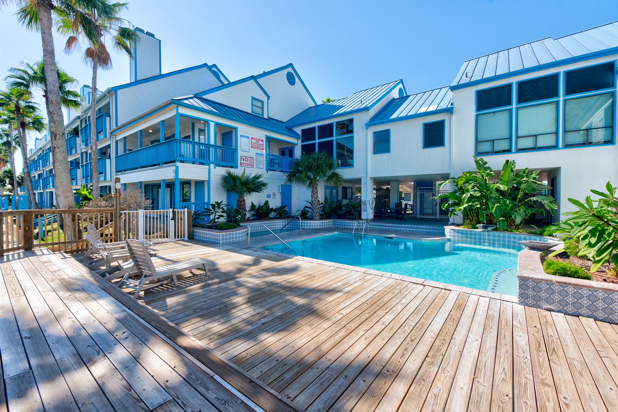 Make a splash and enjoy the refreshing pool or kick back and relax on the cozy loungers