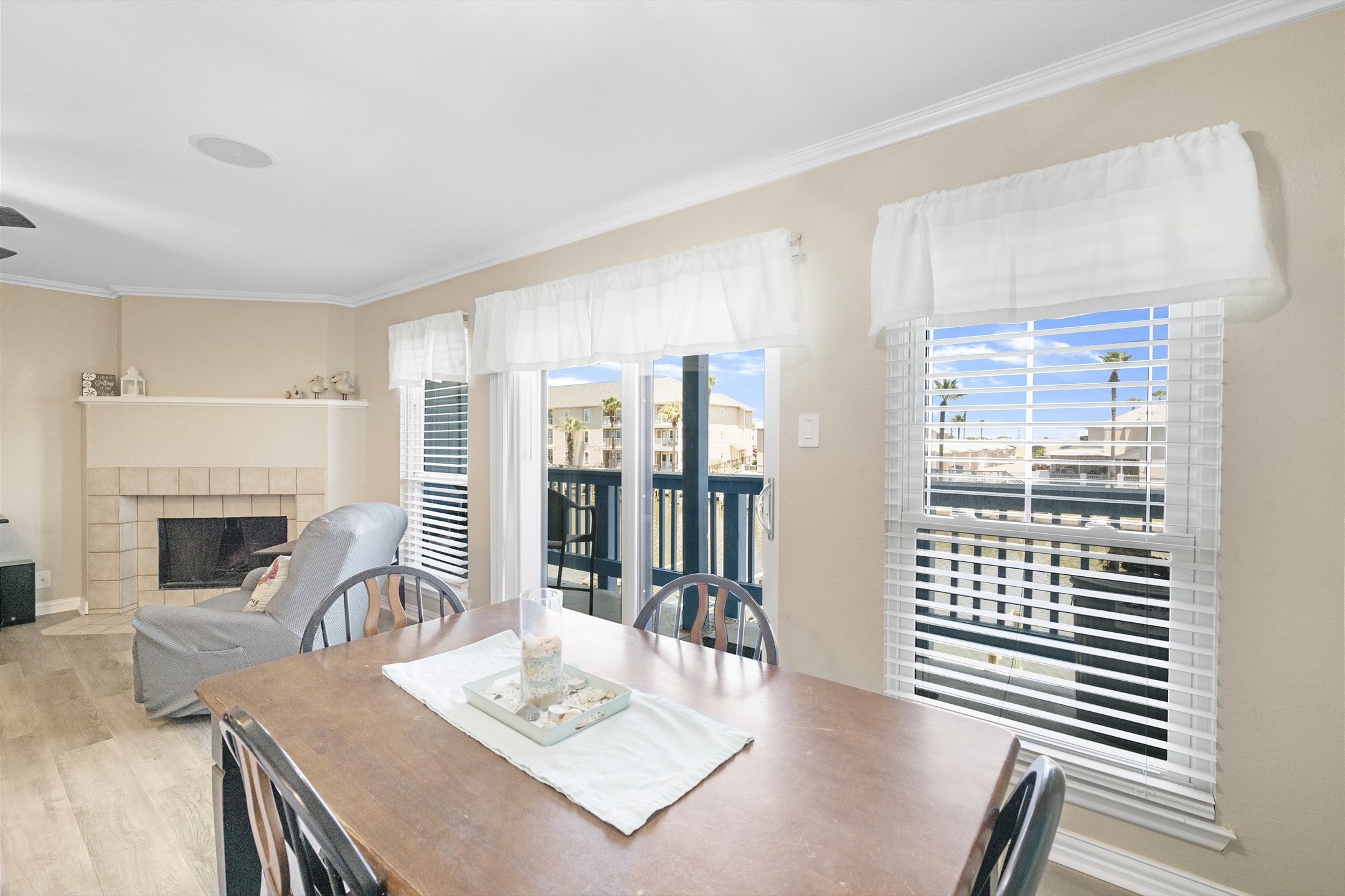 Bring the outdoors in with sliding doors and windows that flood the space with fresh air and natural light