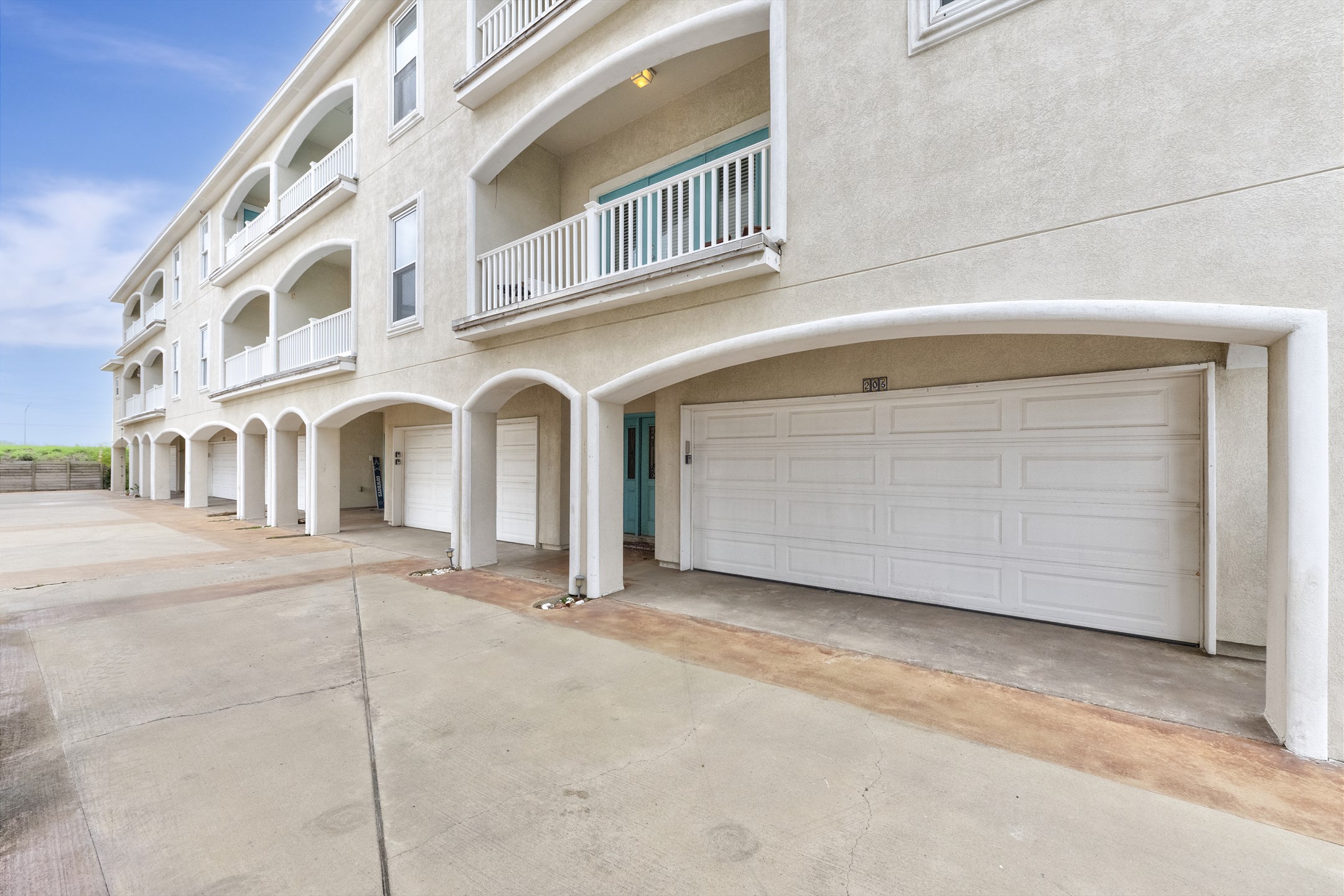 Front entrance on the first floor with garage access (street side parking for guests is very limited)