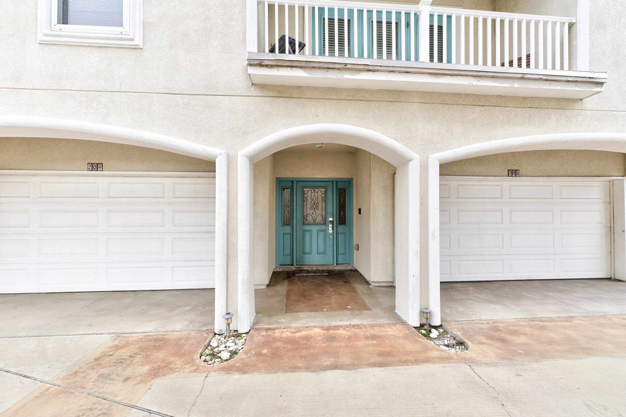 Front entrance on the first floor with garage access (street side parking for guests is very limited)