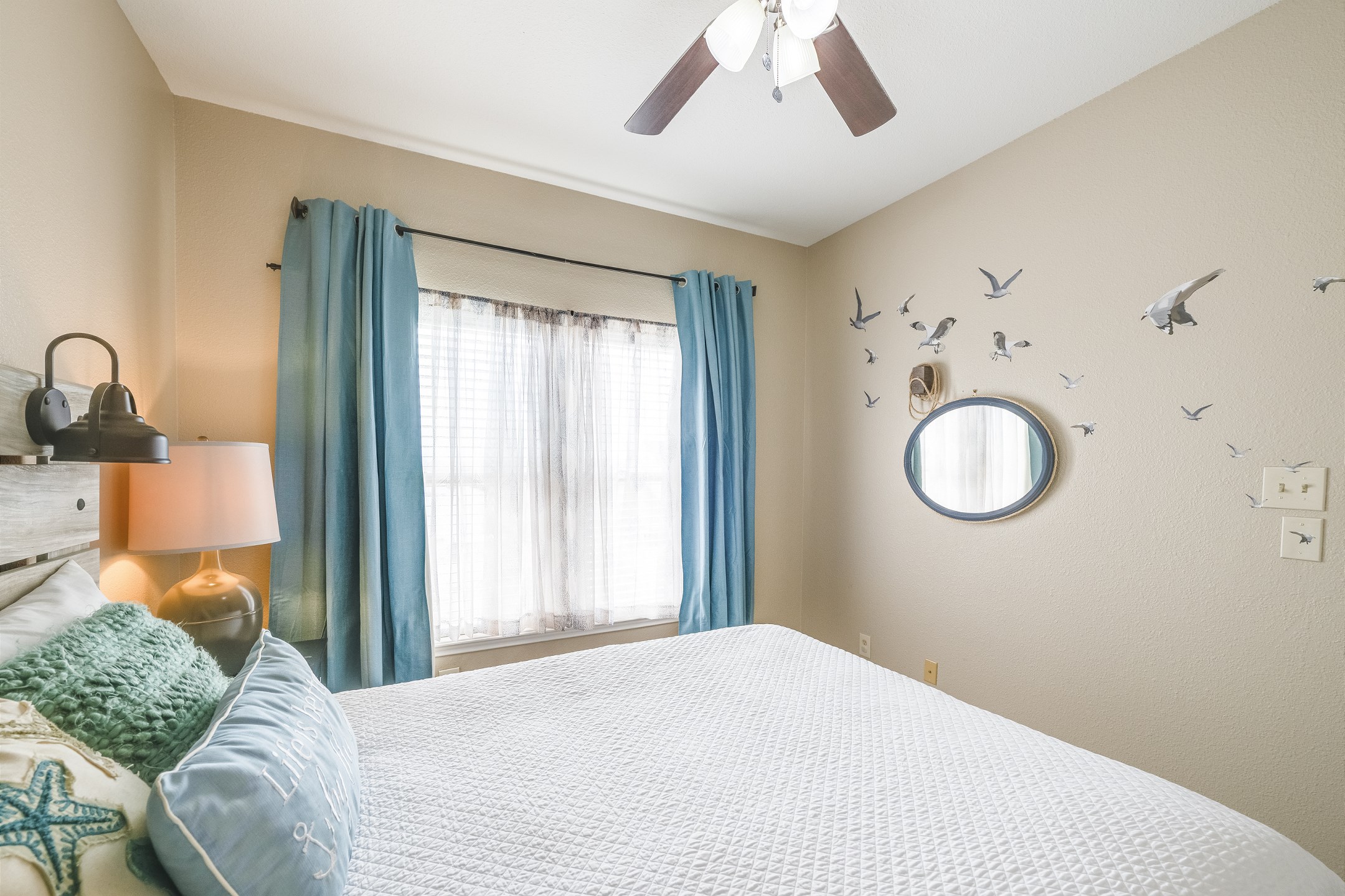 Second bedroom on the third floor with queen size bed