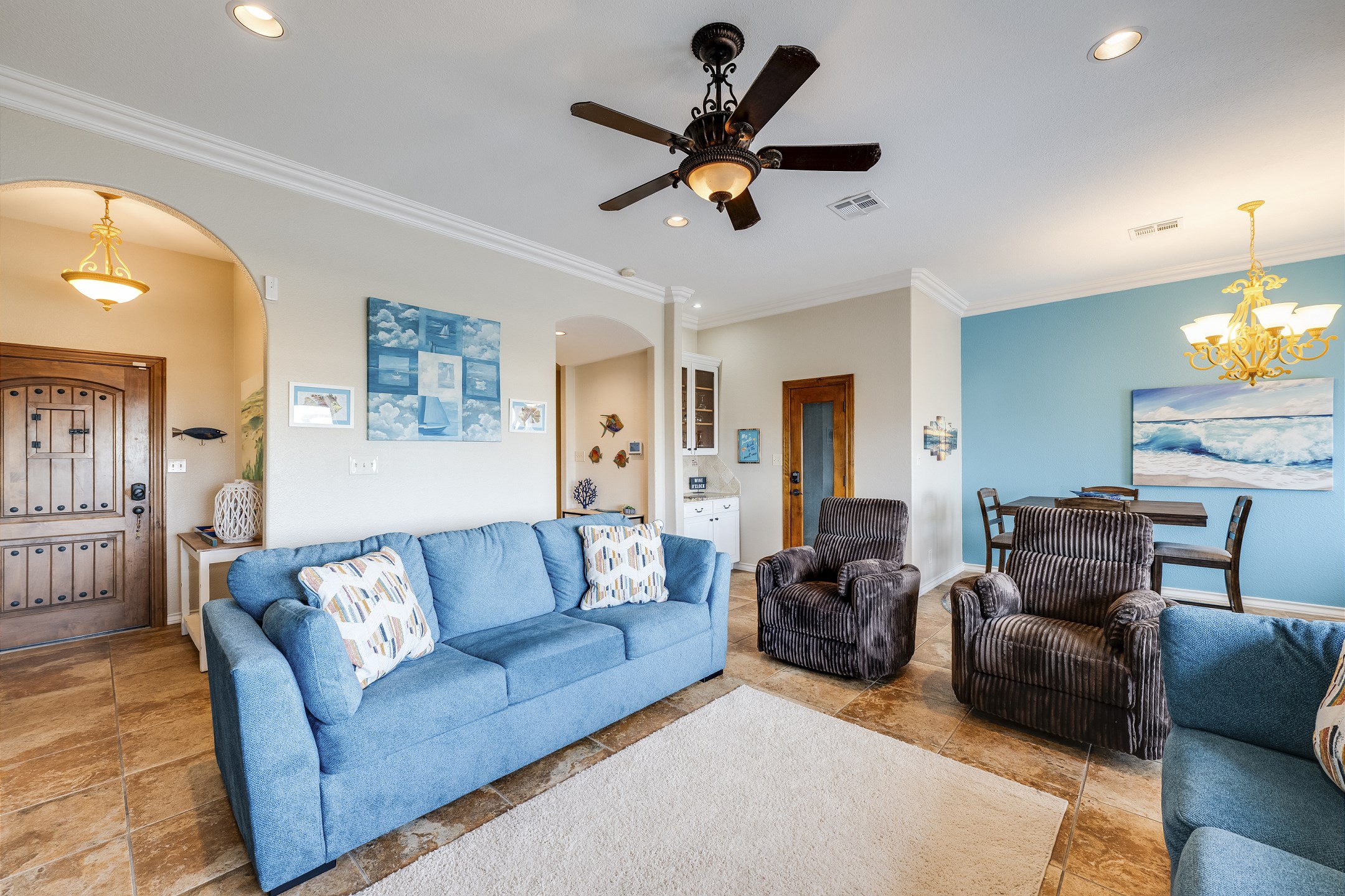 Time to kick back and relax in your next vacation rental spot with two queen size sleeper sofas for guests