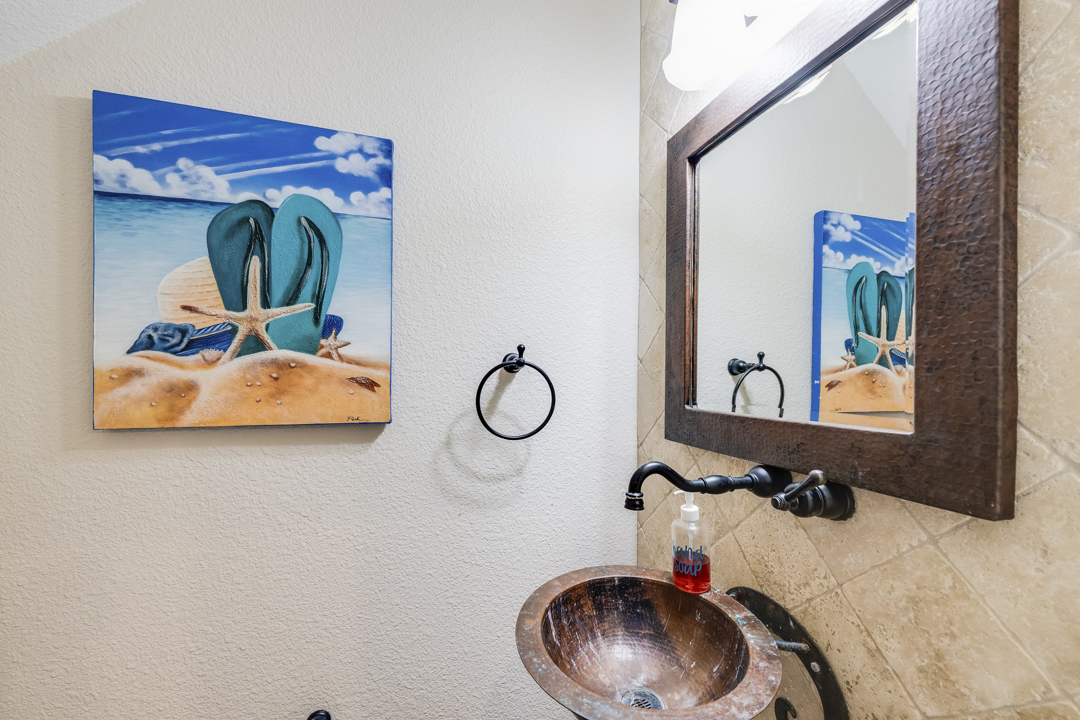 Half bathroom located on the second floor