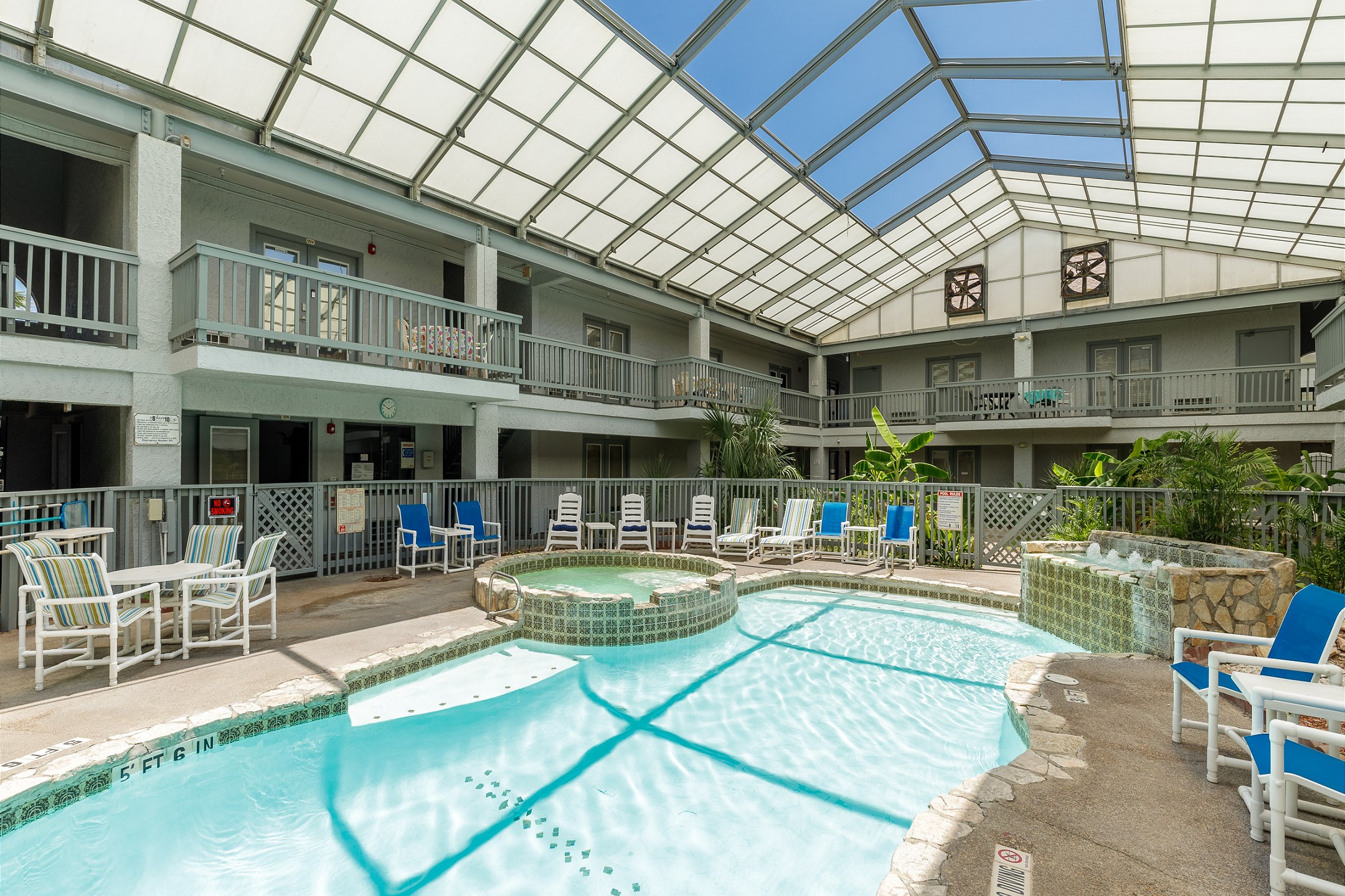 Relax in the pool or lounge around in a chair