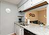 Beautiful updated kitchen area with 12-cup coffee maker 