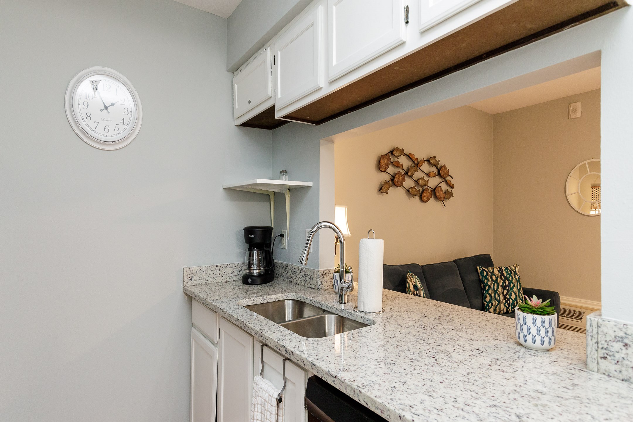 Cookware, utensils, and dinnerware available for guest use