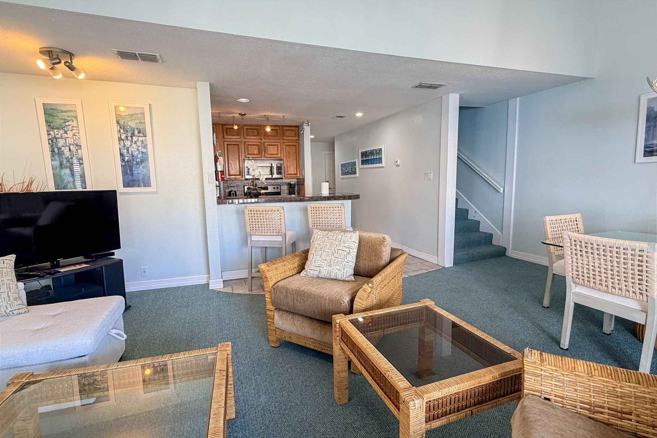 Open concept areas to gather with the family and enjoy game night or cooking meals together