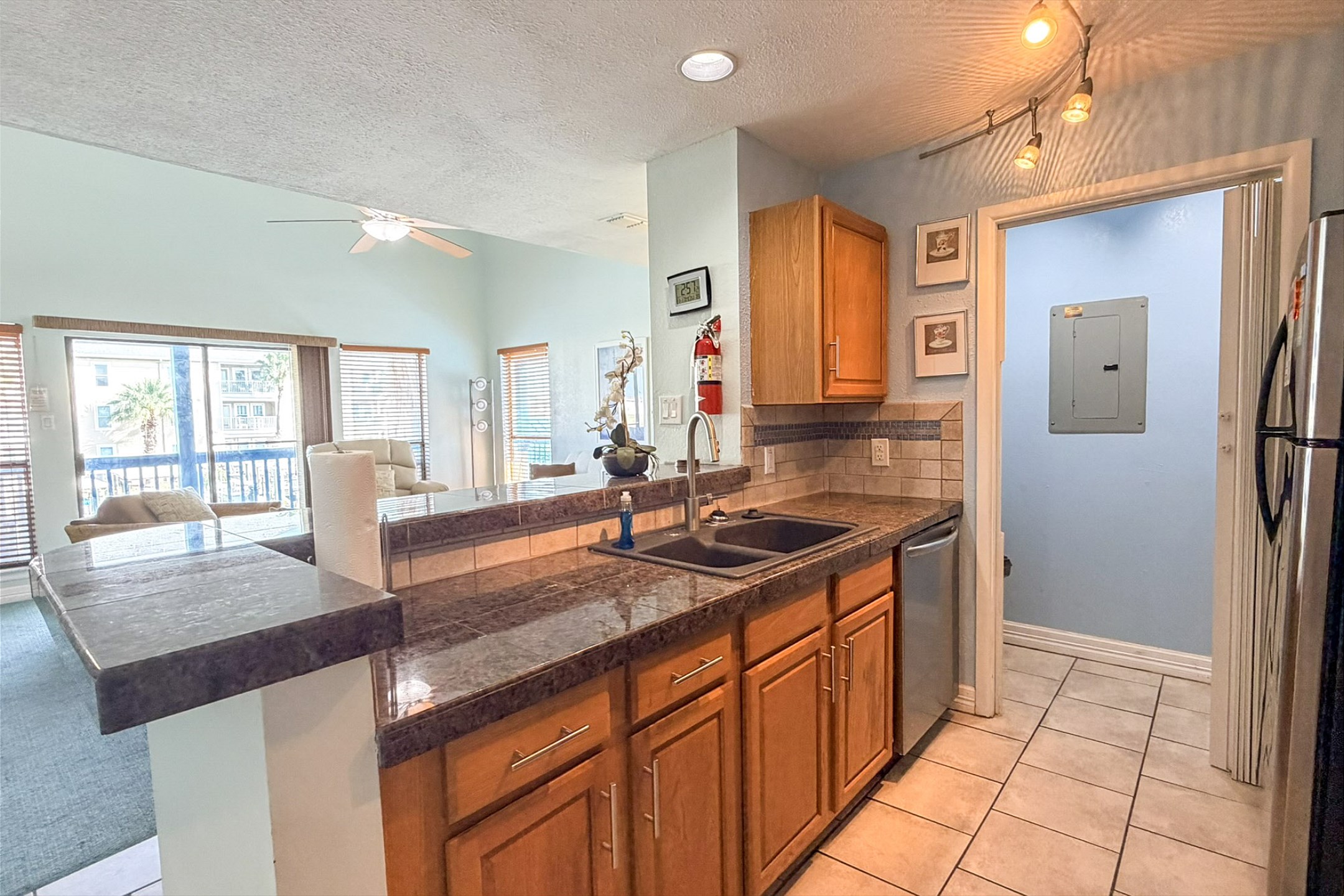 Great views of the canal from all areas of the condo letting the natural light shine in for all day enjoyment