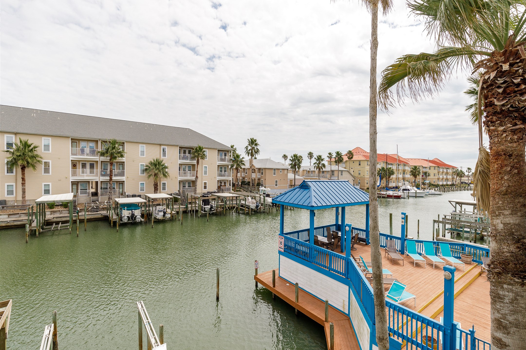 Enjoy amazing canal views from the balcony space