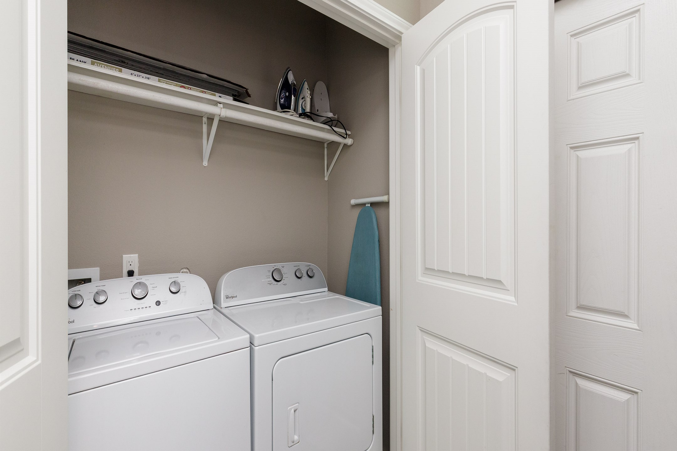 In-property washer and dryer for your convenience 