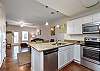 Great kitchen space with stainless steel appliances 