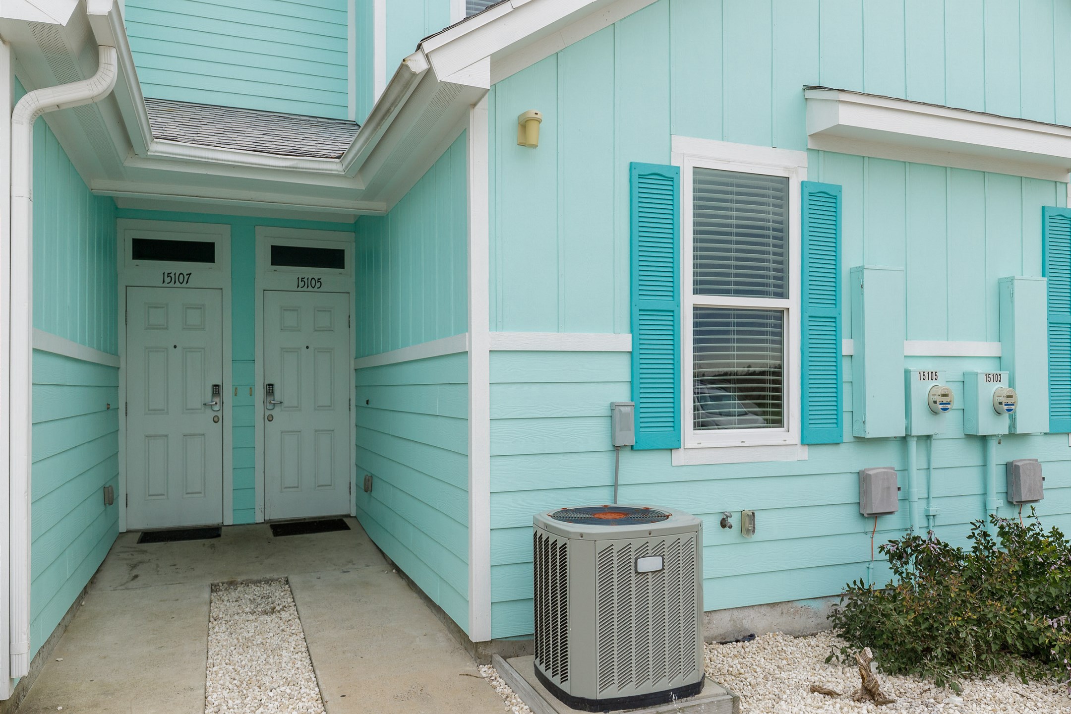 Enjoy the convenience of keyless access to the front door and two assigned parking spaces right in front of the property