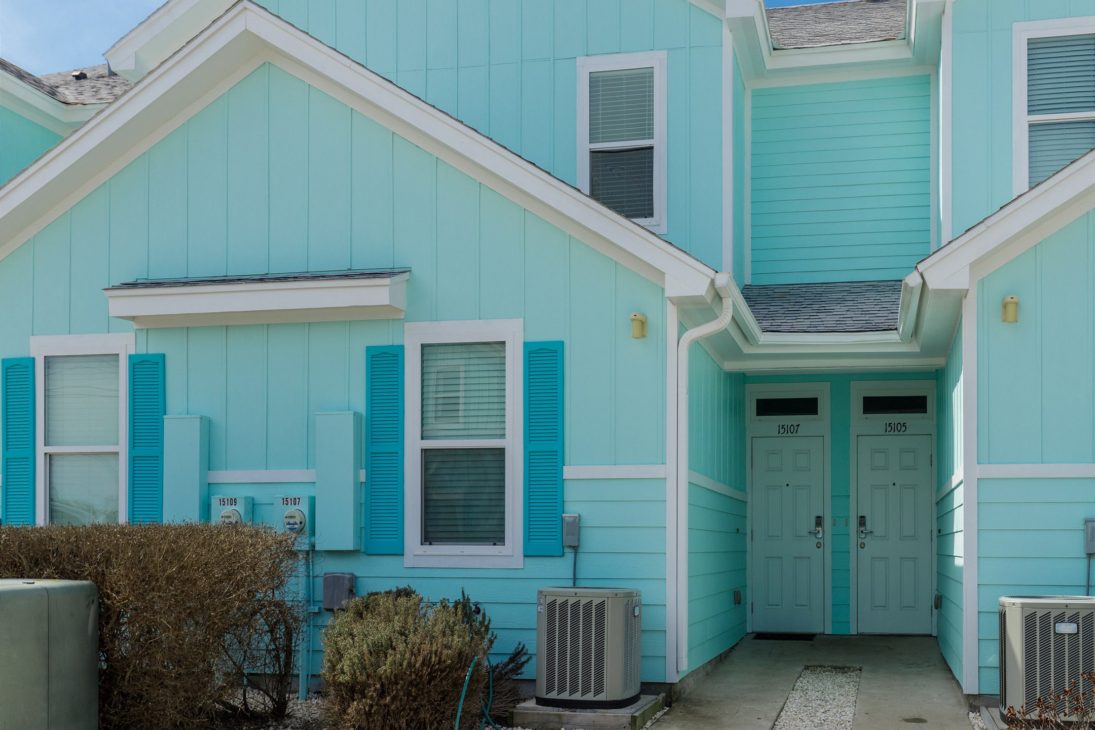 Enjoy the convenience of keyless access to the front door and two assigned parking spaces right in front of the property