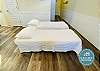 Two twin roll away beds with memory foam mattress 