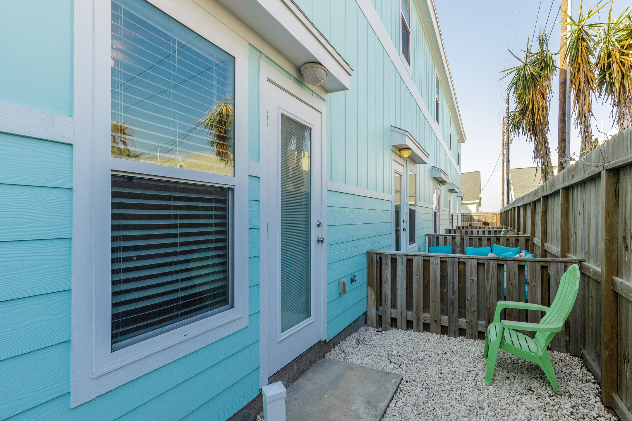Patio space right outside living room 