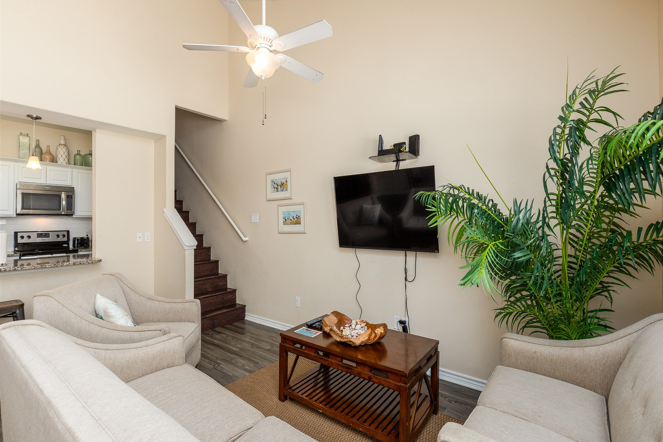 Bright and airy open-plan living area, expertly designed to maximize flow and foster social interactions