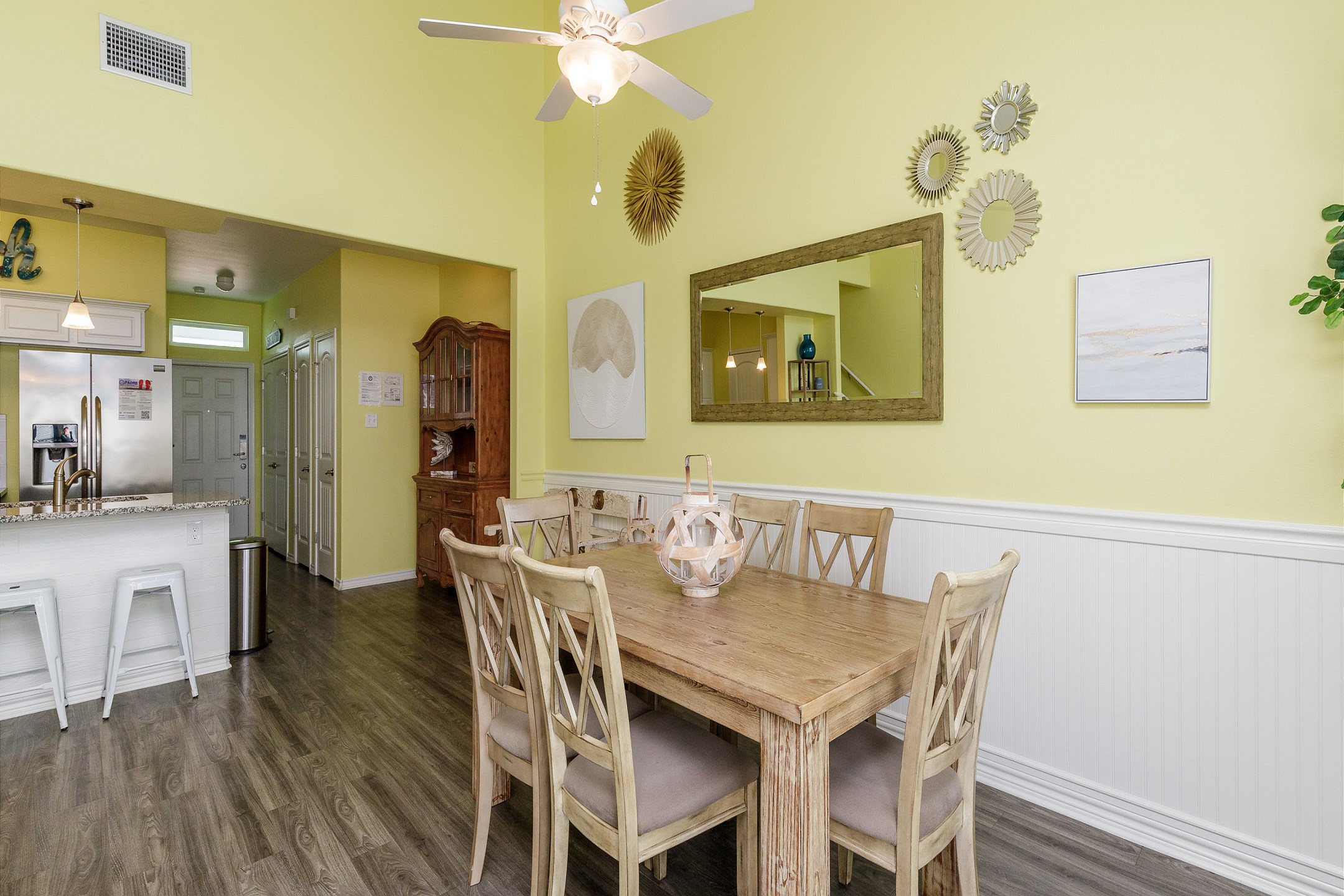 Large dining table perfect for gatherings