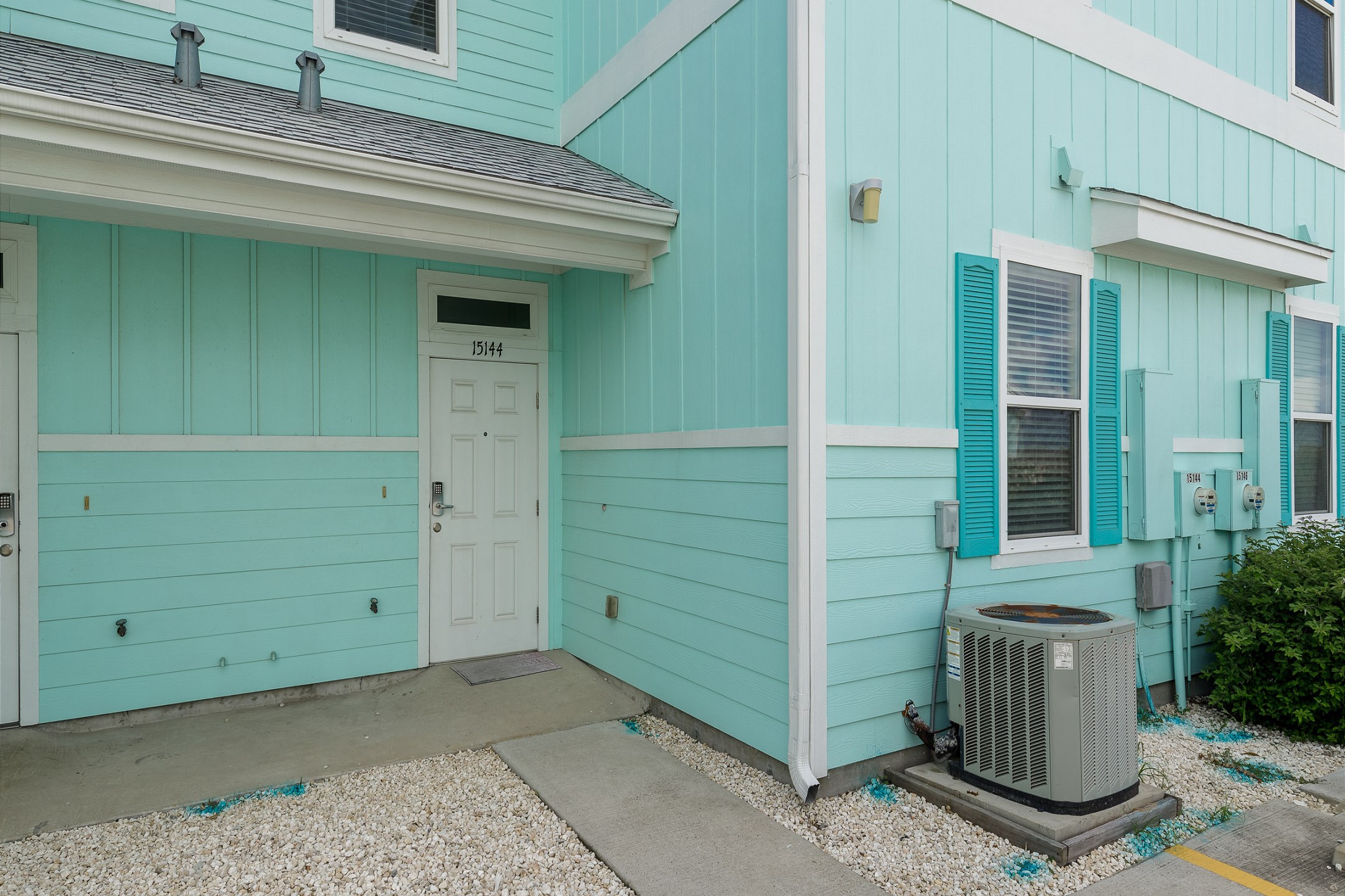 Front entrance to property with coded lock for added security