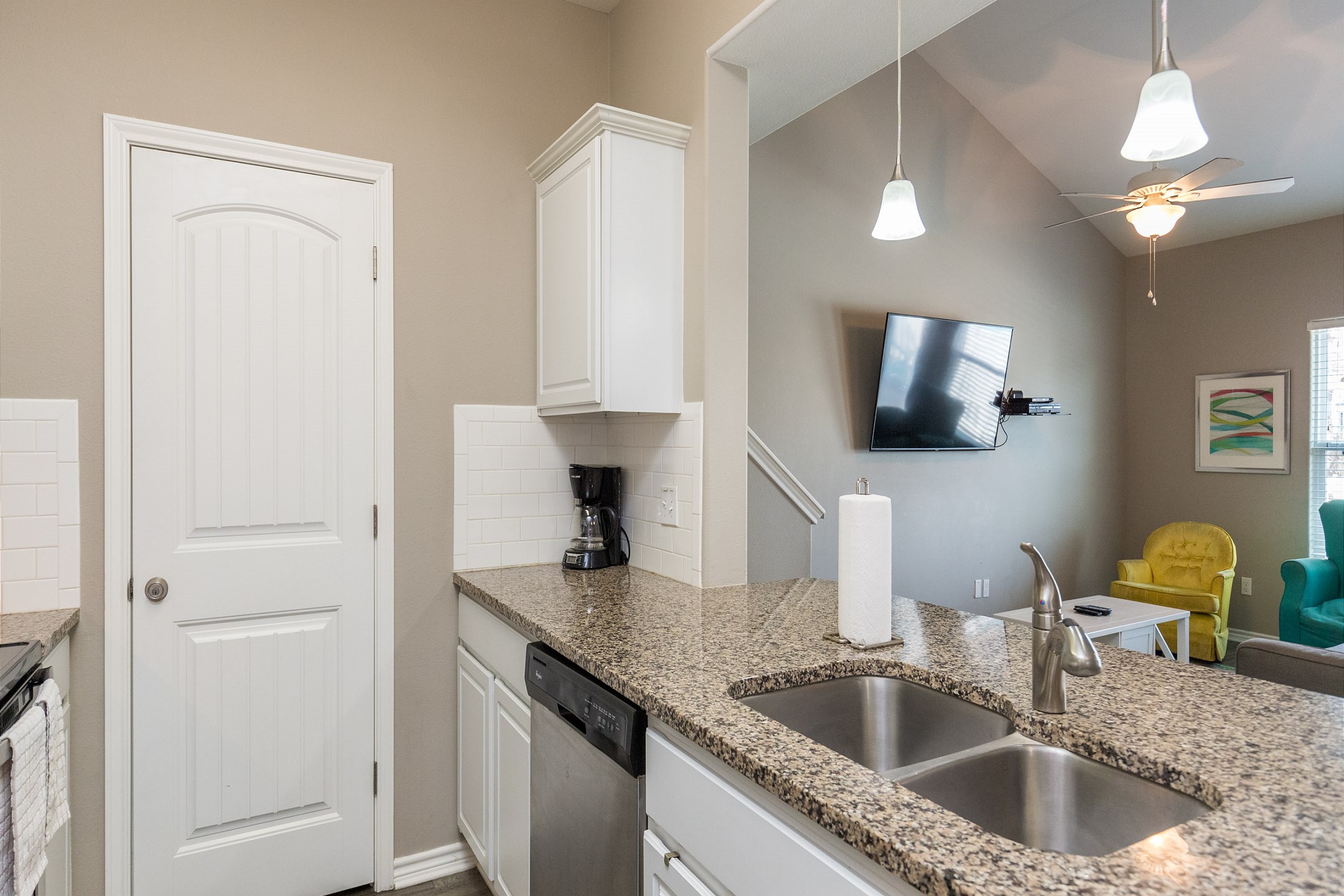 Experience culinary charm in this cozy vacation rental kitchen